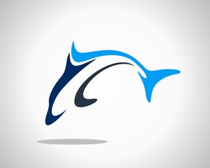 vector dolphin logo