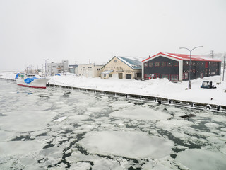 Abashiri Port (網走港) with Drift Ice (流氷)  © motive56
