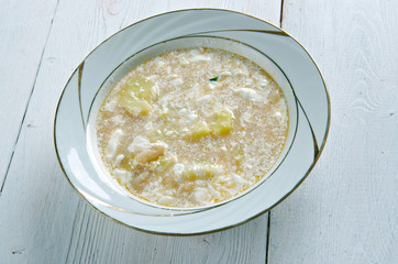 Slovak Sour Bean Soup