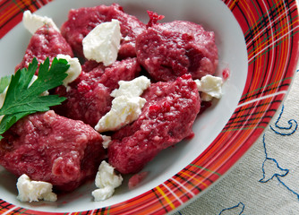 Beet and Ricotta Gnocchi