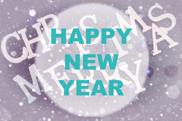 Happy new year background circle