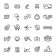 Icons for landing pages and online shops