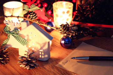 Hand write greetings for the new year