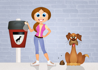 pick up dog poop