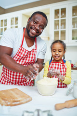 Making pastry from dough