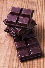 chocolate on wood