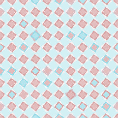 Seamless geometric pattern in pale colors