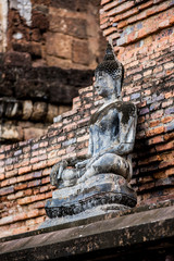 Ancient Buddha Statue at Sukhothai historical park,Thailand