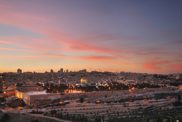 Fototapeta na wymiar Panoramic view of Jerusalem. Israel