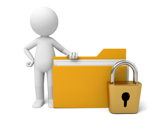 The 3D guy and a document folder