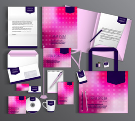 Corporate Identity set with abstract background.