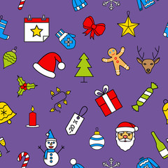 Christmas seamless pattern