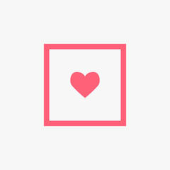 Love icon vector illustration