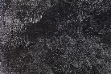 Grungy Black Concrete Old Texture Wall