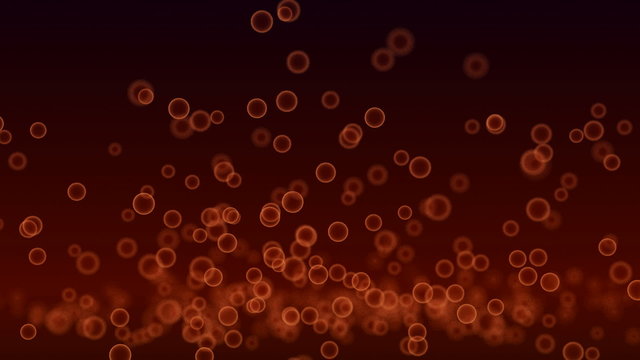 Glowing sparks falling 