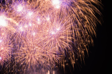 Fireworks light up the sky with dazzling display