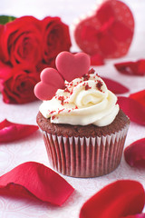 valentine cupcake