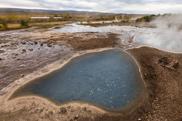 Geothermal icelandic geysir