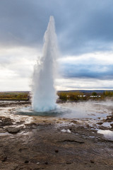 Geothermal icelandic geysir