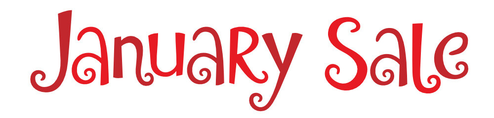 JANUARY SALE in Festive Tree Font