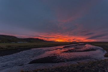 Sunrise in Skoga, Iceland