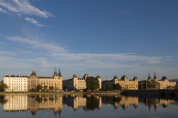 View over Sortedams Lake in Copenhagen