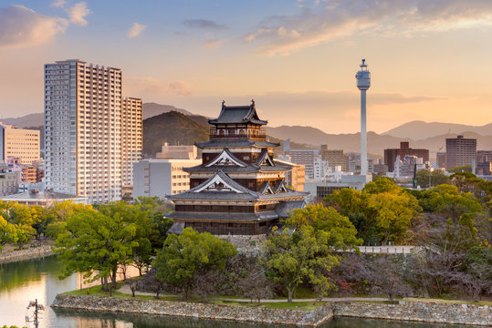 Fototapeta Hiroshima Castle Japan