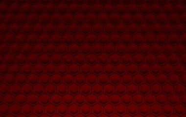 red hexagonal technological background