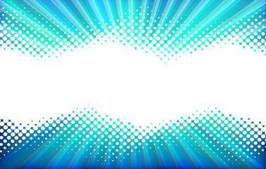 Abstract Background. White Halftone on the Blue Background. - 98680267