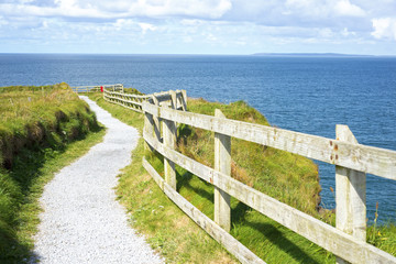 cliff walk on the wild atlantic way in ballybunion