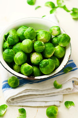 Brussels sprout in a bowl