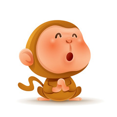 Chinese Zodiac - Monkey. Chinese New Year. Gong xi Gong xi. 