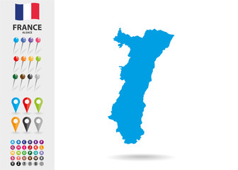 Region of Alsace in France Europe