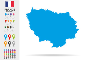 Obraz premium Region of Ile-De-France in France Europe