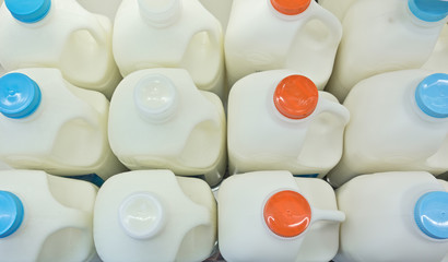 milk bottles