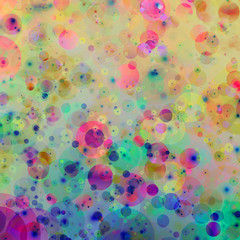 Abstract colorful bubbles background.