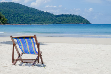 the atmosphere of beautiful beach in Thailand