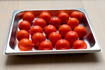Red Tomatoes cut