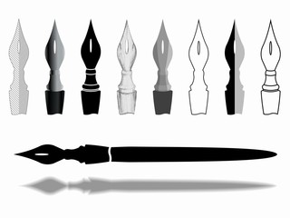 pen set, vector sketch
