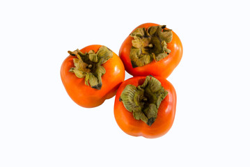 Three sweet persimmons