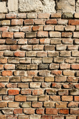 Brick wall / Old brick wall texture background