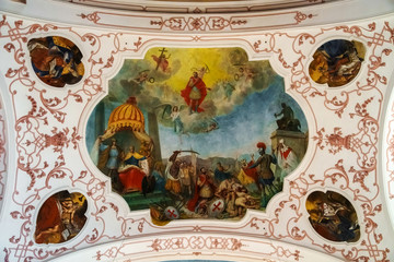 Ebersmunster Abbey Cathedral majestic interior