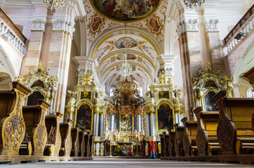 Ebersmunster Abbey Cathedral majestic interior