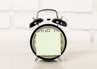 Alarm clock with copy space