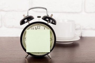 Fototapeta na wymiar Alarm clock with copy space