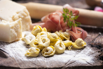 Raw tortellini