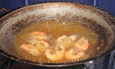 chicken and fried shrimp