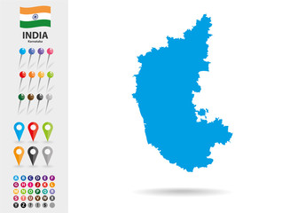 Obraz premium Indian State of Karnataka
