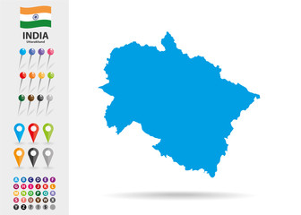 Obraz premium Indian State of Uttarakhand