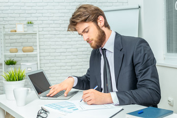 Businessman at work